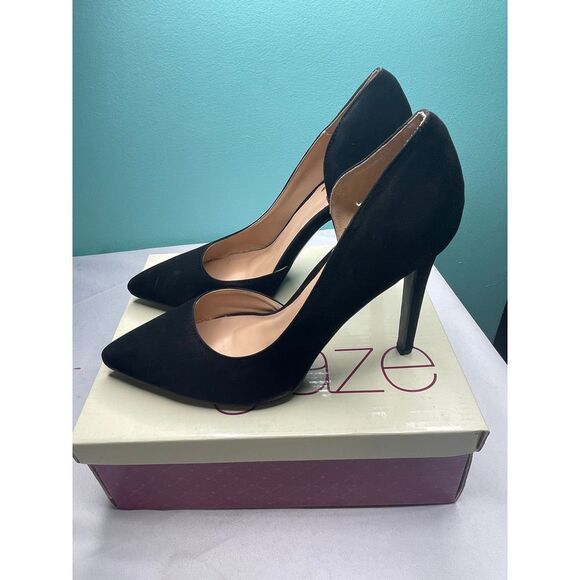 China Glaze‎ size 10 Chic Suede Pointed Toe Pumps - Picture 5 of 6